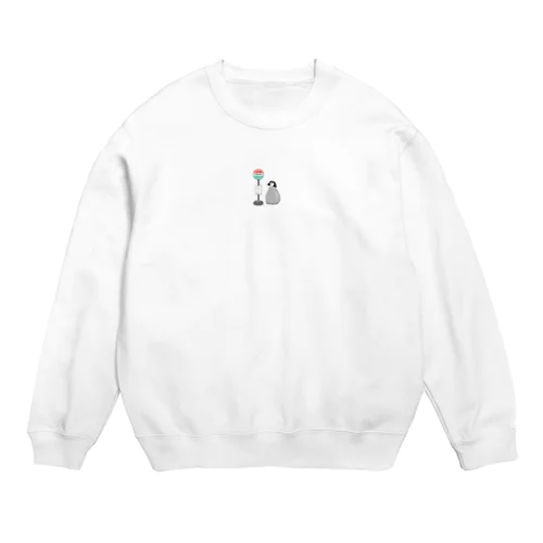 バス待ちペンギン Crew Neck Sweatshirt