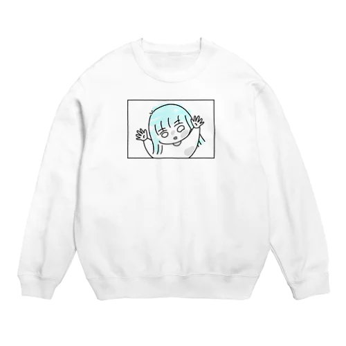 くっつく娘 Crew Neck Sweatshirt