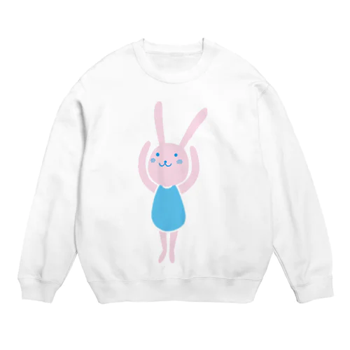 ぴょんぴょんウサコ Crew Neck Sweatshirt