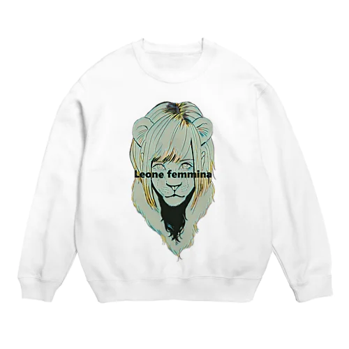 【Leone femmina】 Crew Neck Sweatshirt