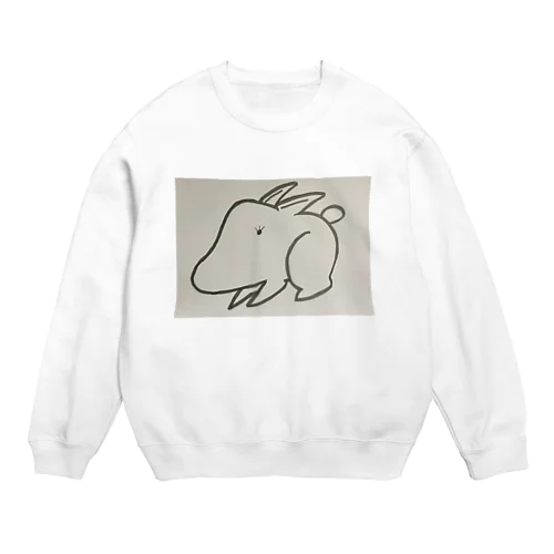 イルカみたいな顔のウサギ描いてんじゃねえよ！ Crew Neck Sweatshirt