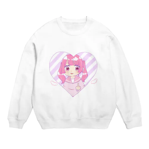 ゆめかわ少女 Crew Neck Sweatshirt