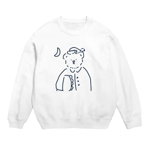 ねるよ　おやすみくまさん Crew Neck Sweatshirt