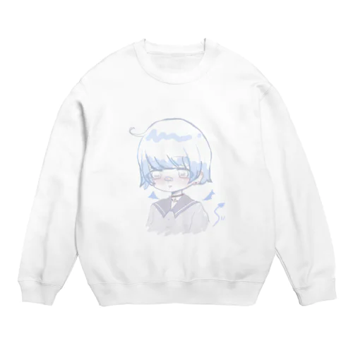 赤 面 症 な 悪  魔 く ん  ↝ Crew Neck Sweatshirt