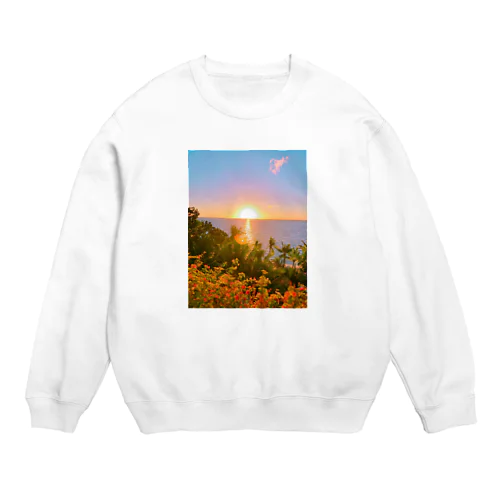 トロピカルsunrise Crew Neck Sweatshirt