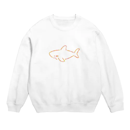 わりとシンプルなサメ2021ピンク系Ver. Crew Neck Sweatshirt