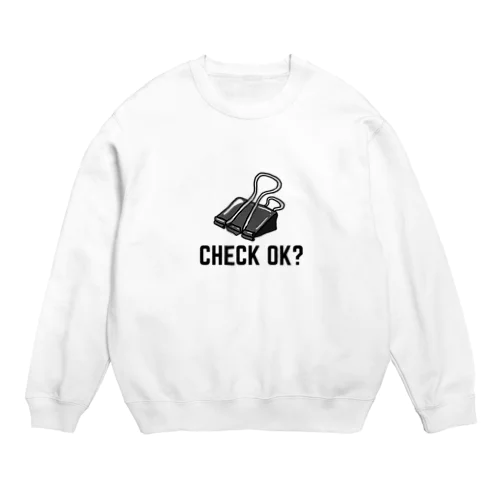 クリップチェックOK？ Crew Neck Sweatshirt