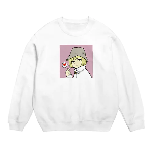 バケハガール(きゅんver.) Crew Neck Sweatshirt