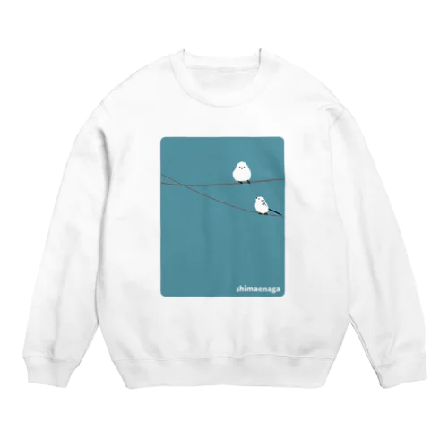 シマエナガ Crew Neck Sweatshirt