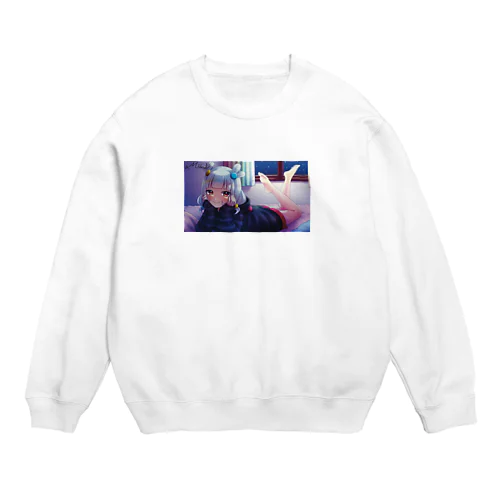 【サイン入り】飴宮むにイラストグッズ Crew Neck Sweatshirt