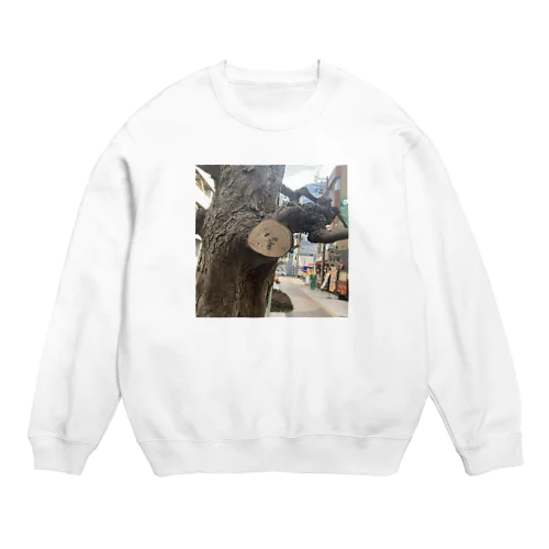 ポメラニアンの顔みたい Crew Neck Sweatshirt