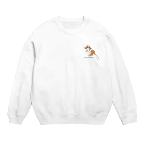 キャバリア(なでなでしていいよver) Crew Neck Sweatshirt