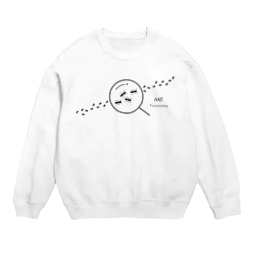 【虫めがね】アリを見つけた！ Crew Neck Sweatshirt