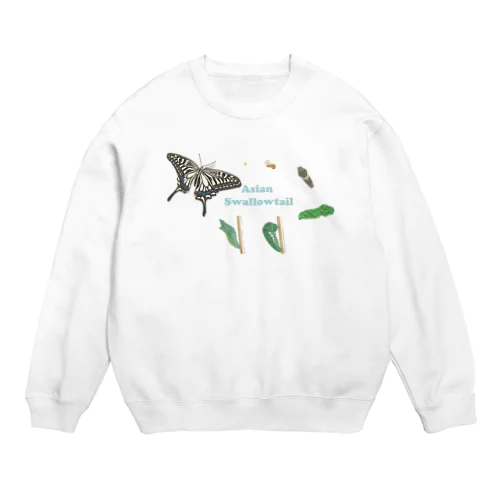 ナミアゲハの発生サイクル Crew Neck Sweatshirt