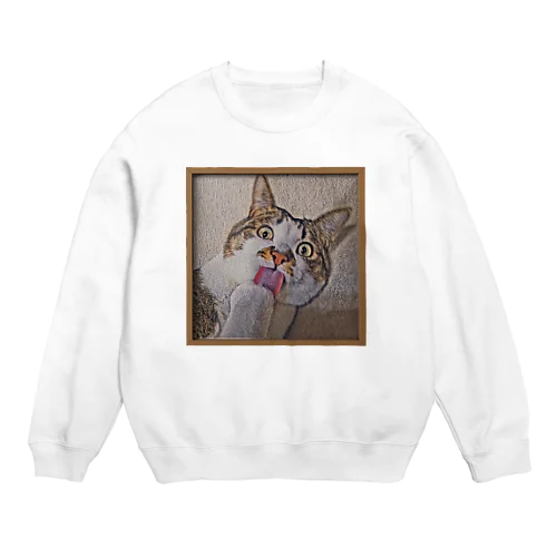 グルーミングキャット　アンジュ Crew Neck Sweatshirt