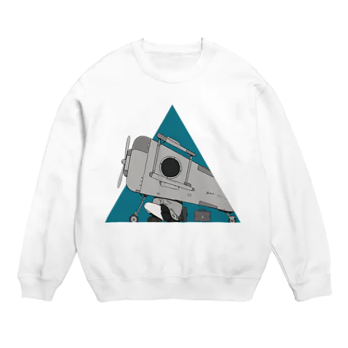 飛行機△ Crew Neck Sweatshirt