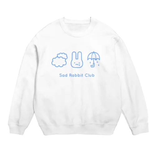 【IENITY】Sad Rabbit Club #Blue Crew Neck Sweatshirt