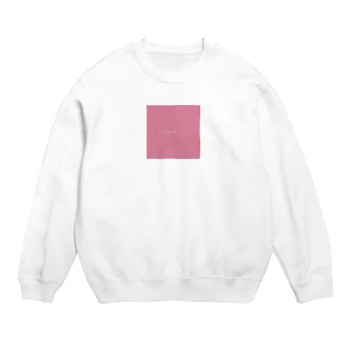 happy ピンク Crew Neck Sweatshirt