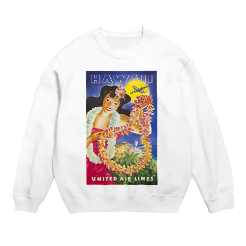 ハワイ　ユナイテッド・エアライン Crew Neck Sweatshirt