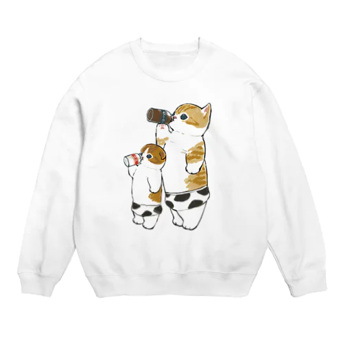 Milkにゃん Crew Neck Sweatshirt