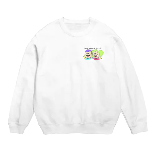 Boy Meets Girl！ Crew Neck Sweatshirt