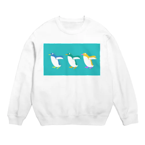 ドンキホーテペンギンくん(青) Crew Neck Sweatshirt