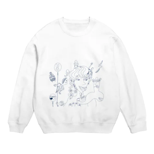 日々情報 Crew Neck Sweatshirt