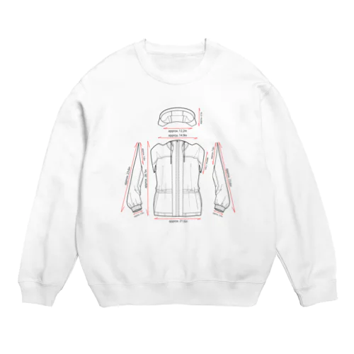 トランスフォームしそうなパーカー Crew Neck Sweatshirt