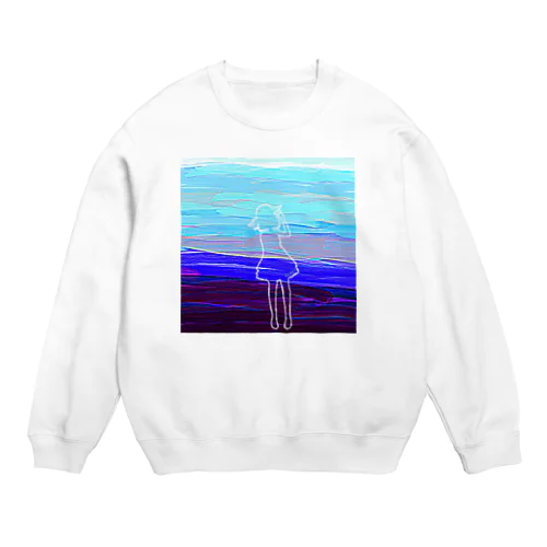 空色の彼女 Crew Neck Sweatshirt