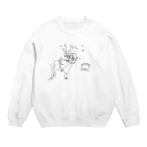 ドボン背景無し Crew Neck Sweatshirt