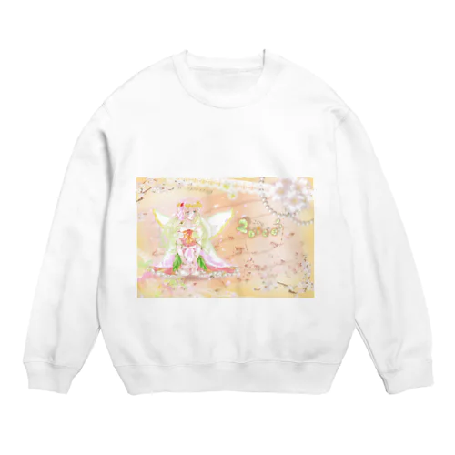 春の少女 Crew Neck Sweatshirt