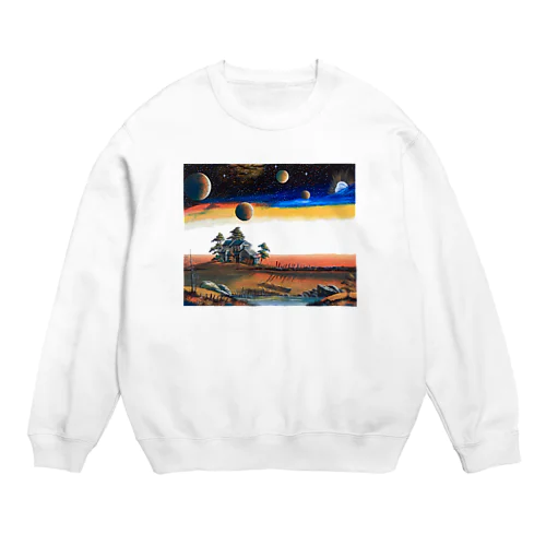 宇宙の民家 Crew Neck Sweatshirt