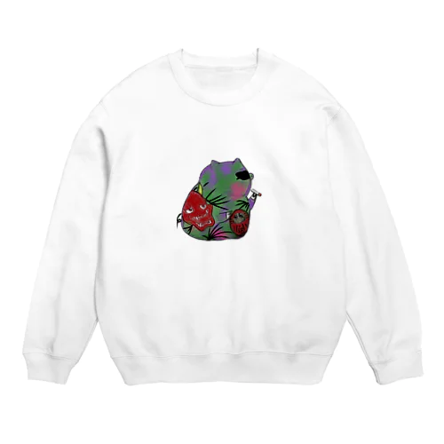 一服豚くん Crew Neck Sweatshirt