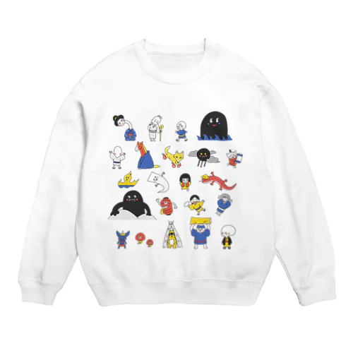 妖怪プリント Crew Neck Sweatshirt