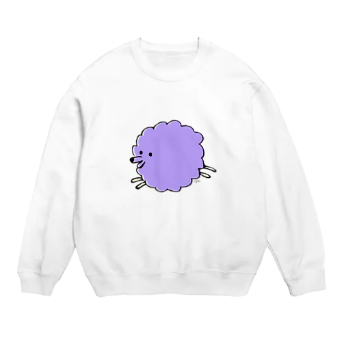 Inuuu - fluffy dog Crew Neck Sweatshirt