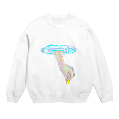 星を採る Crew Neck Sweatshirt