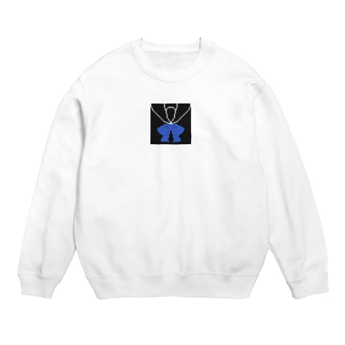 ドット絵セーラー服(黒青) Crew Neck Sweatshirt
