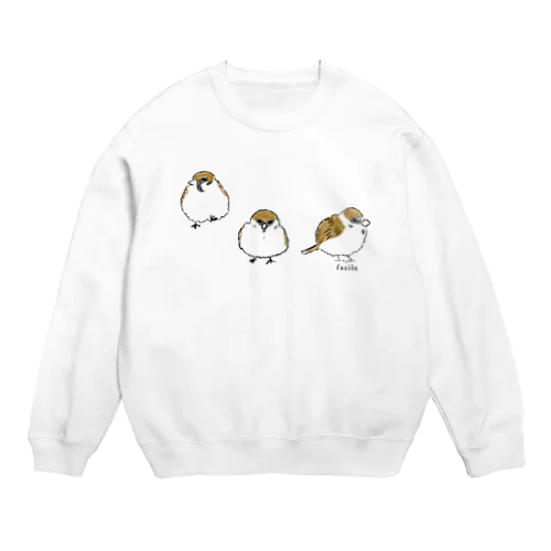 ふくらすずめ Crew Neck Sweatshirt