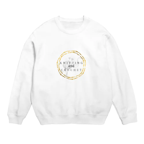 編み物好き好きアピール Crew Neck Sweatshirt