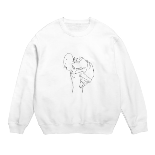 おんぶにだっこ Crew Neck Sweatshirt
