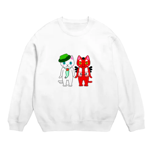 みなみん＆あしがーにゃ Crew Neck Sweatshirt