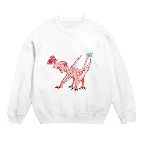 桜もち_背景なし Crew Neck Sweatshirt