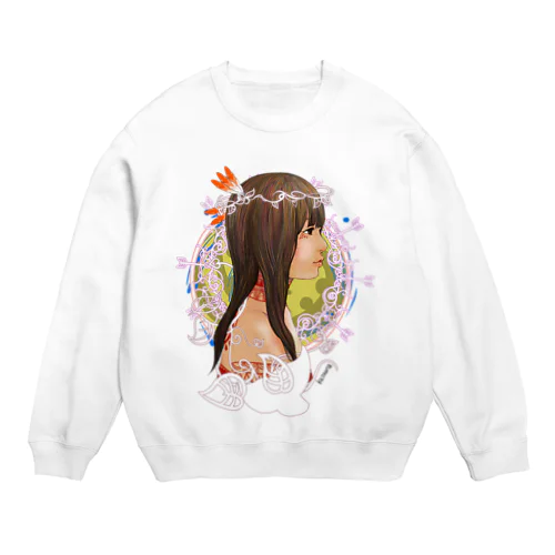 アメリカ大陸の少女B Crew Neck Sweatshirt