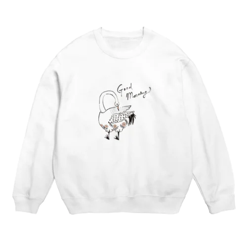 グッモーニンスワン Crew Neck Sweatshirt