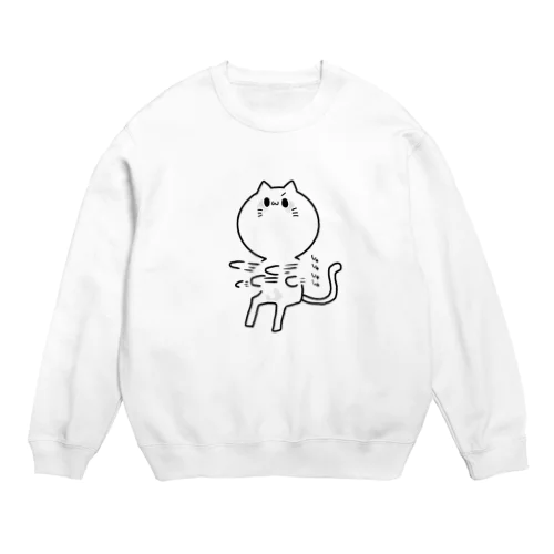 にゃんこ（シュシュ） Crew Neck Sweatshirt