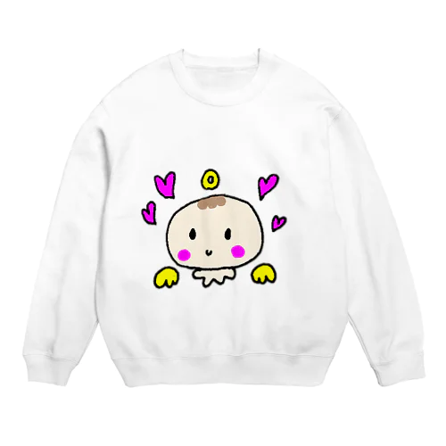 ゆるかわベビーの天使ちゃん Crew Neck Sweatshirt