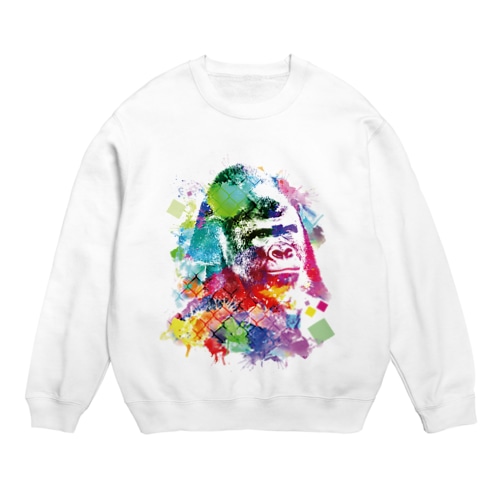 カラフルゴリラ Crew Neck Sweatshirt