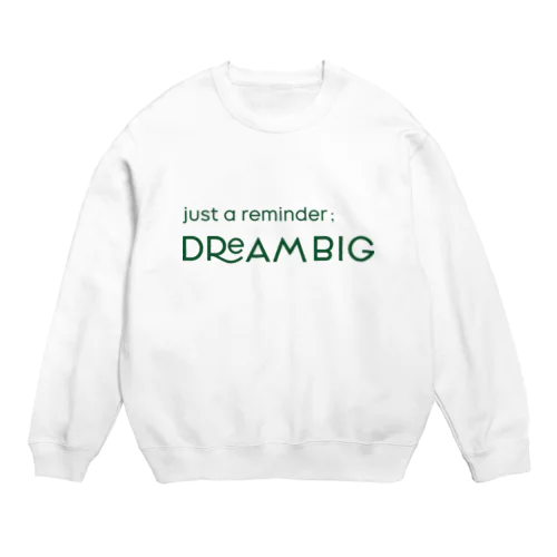 DREAM BIG Crew Neck Sweatshirt