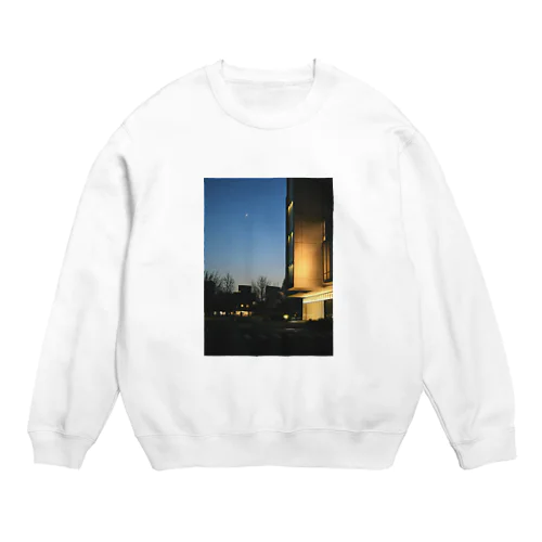 月夜のアートテーク Crew Neck Sweatshirt