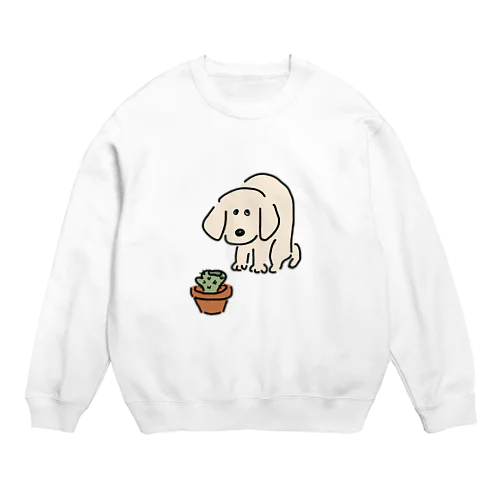 サボテンかじったの誰 Crew Neck Sweatshirt